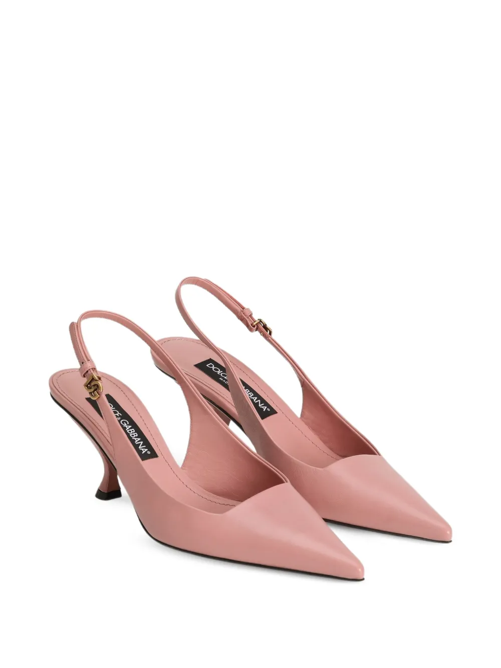 Dolce & Gabbana Slingback pumps met puntige neus Roze