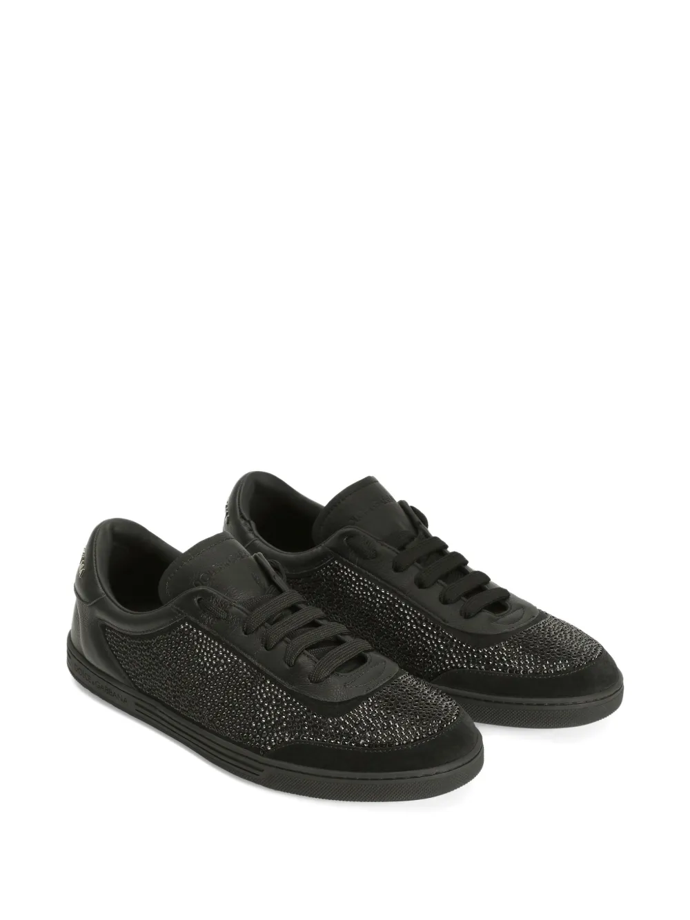 Dolce & Gabbana Saint Tropez leren sneakers Zwart