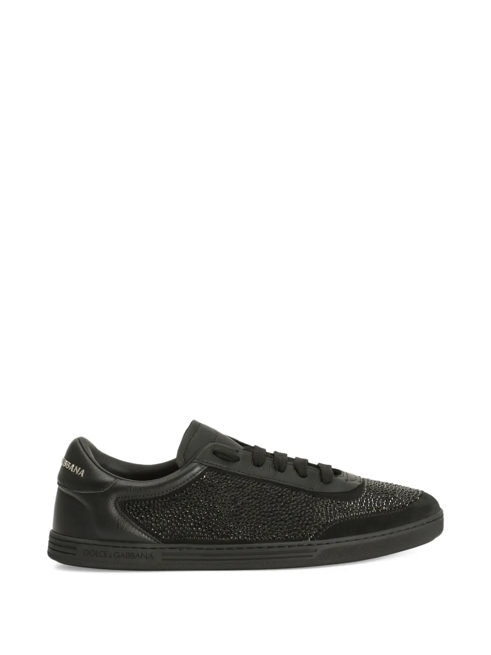 Dolce & Gabbana Saint Tropez leren sneakers Zwart