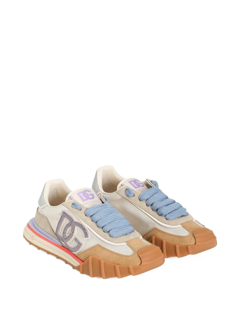 Dolce & Gabbana Sneakers met logo Beige