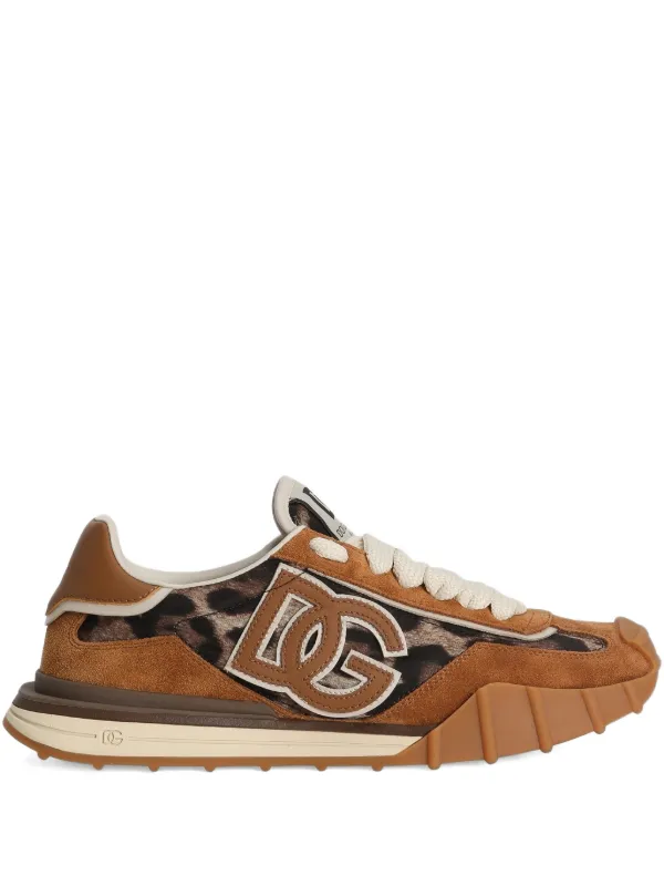 Dolce & Gabbana Tênis Com Logo | Marrom | FARFETCH BR