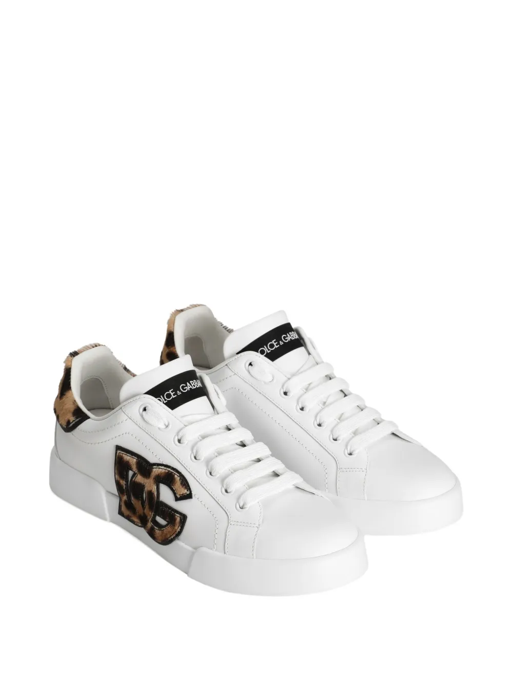 Dolce & Gabbana logo-patch sneakers - Wit