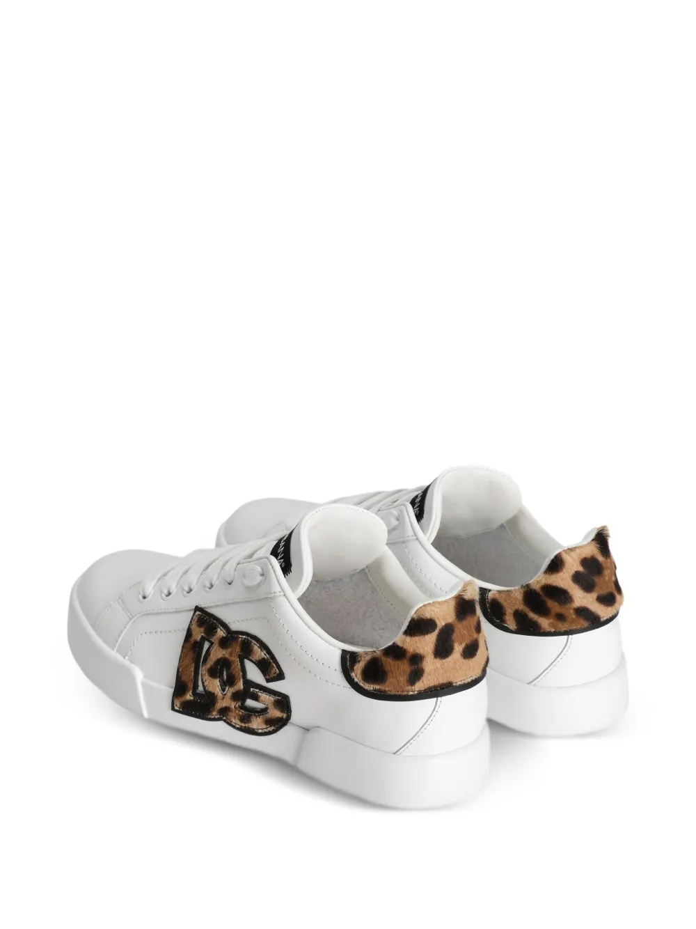 Dolce & Gabbana Sneakers met luipaardprint Wit