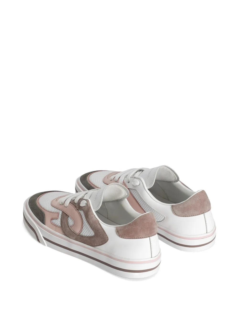 Dolce & Gabbana DG sneakers van mesh en leer Wit