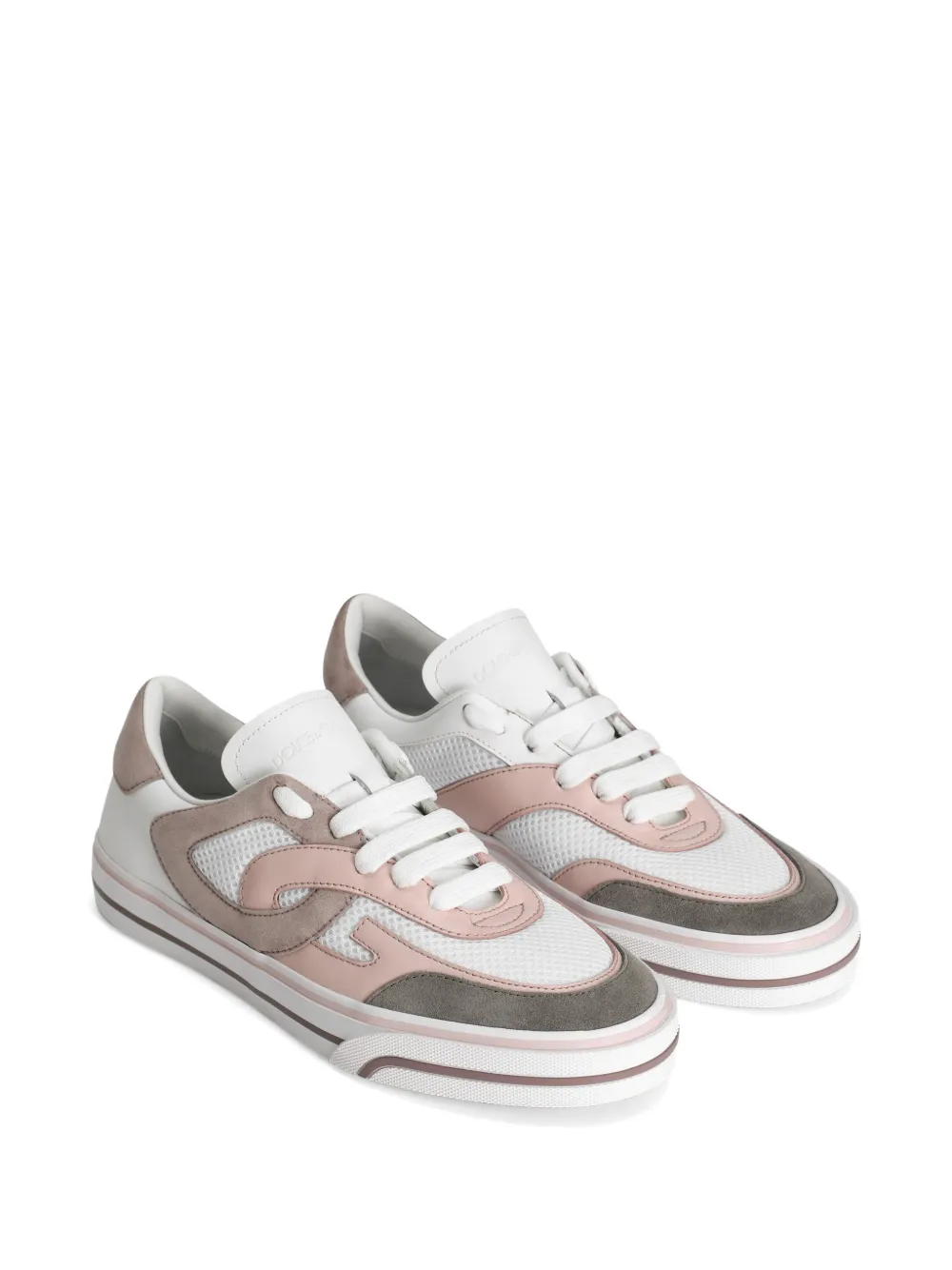 Dolce & Gabbana DG sneakers van mesh en leer Wit