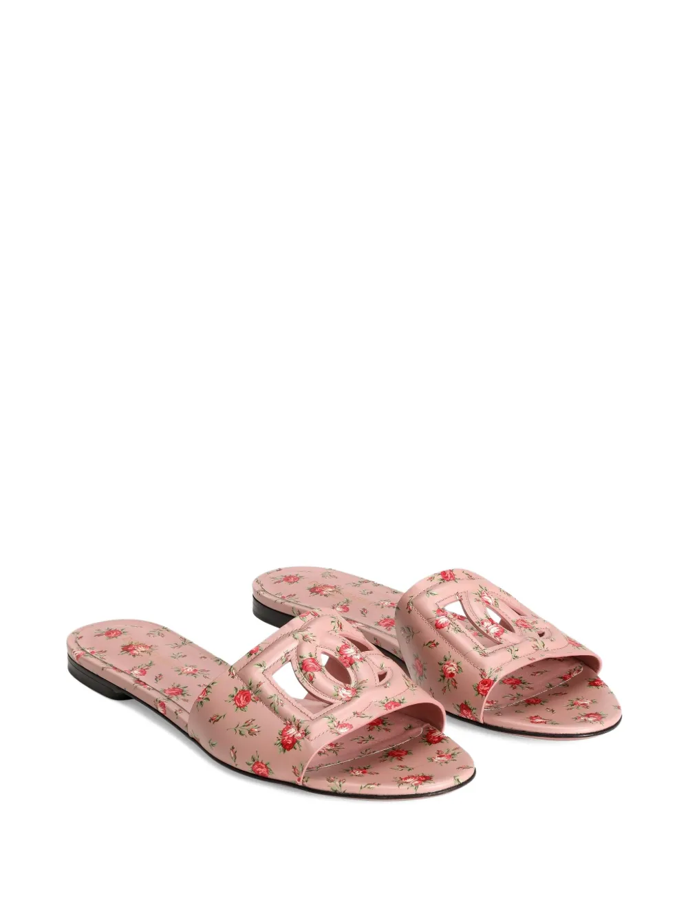 Dolce & Gabbana Sandalen met bloemendetail Roze