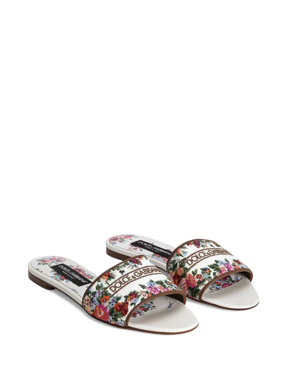 Dolce & Gabbana Sandalen met bloemendetail Wit