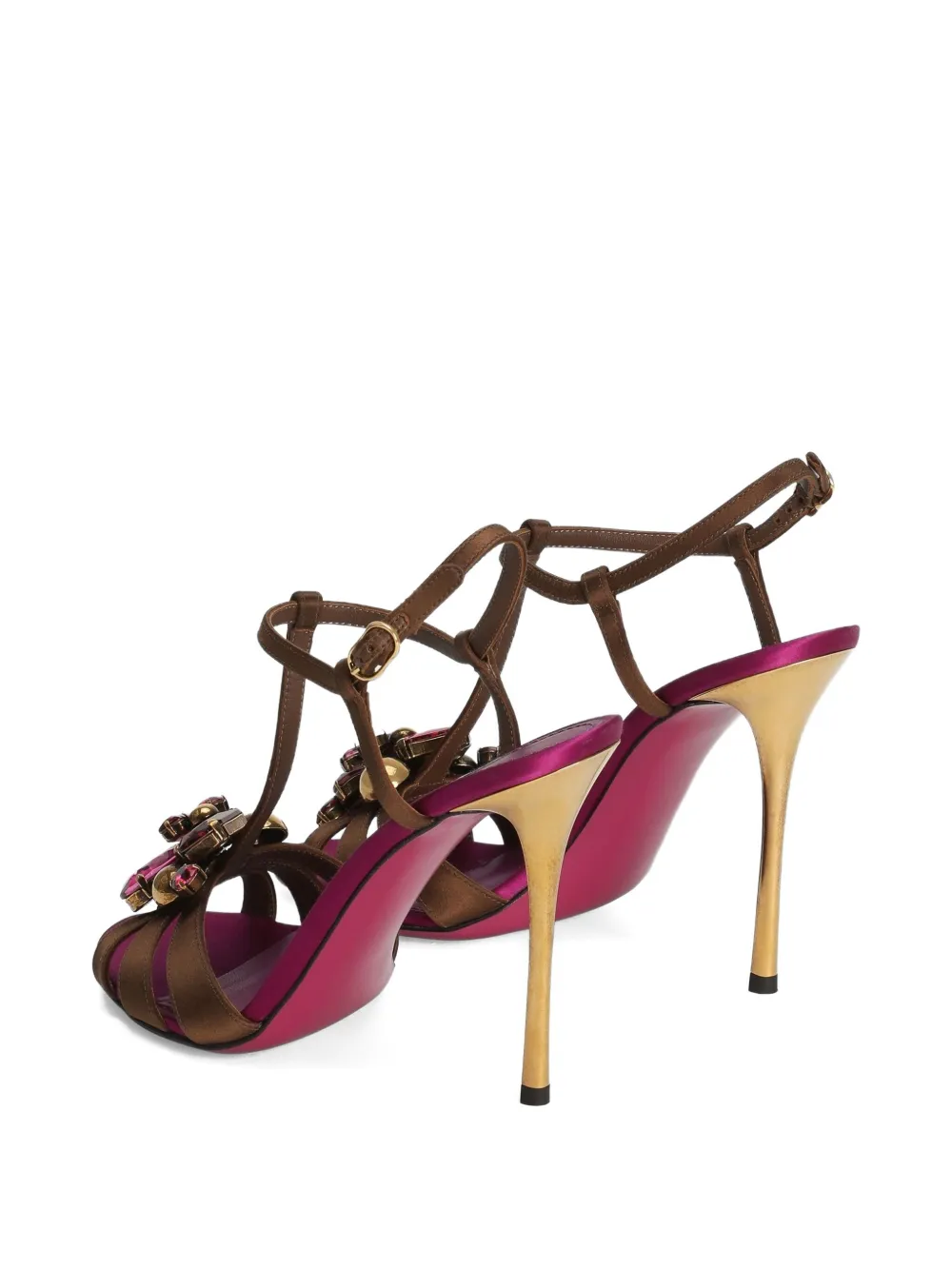 Dolce & Gabbana 105 mm Keira 2.0 sandalen Bruin