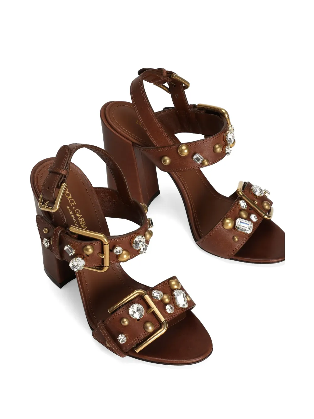 Dolce & Gabbana Keira sandalen met verfraaiingen Bruin