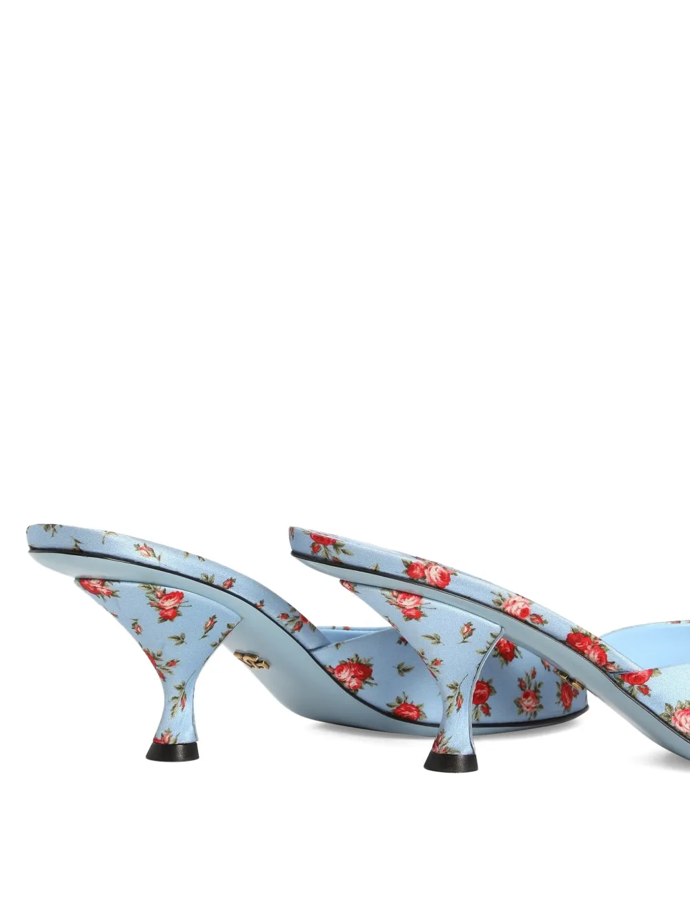 Dolce & Gabbana Keira satijnen sandalen Blauw