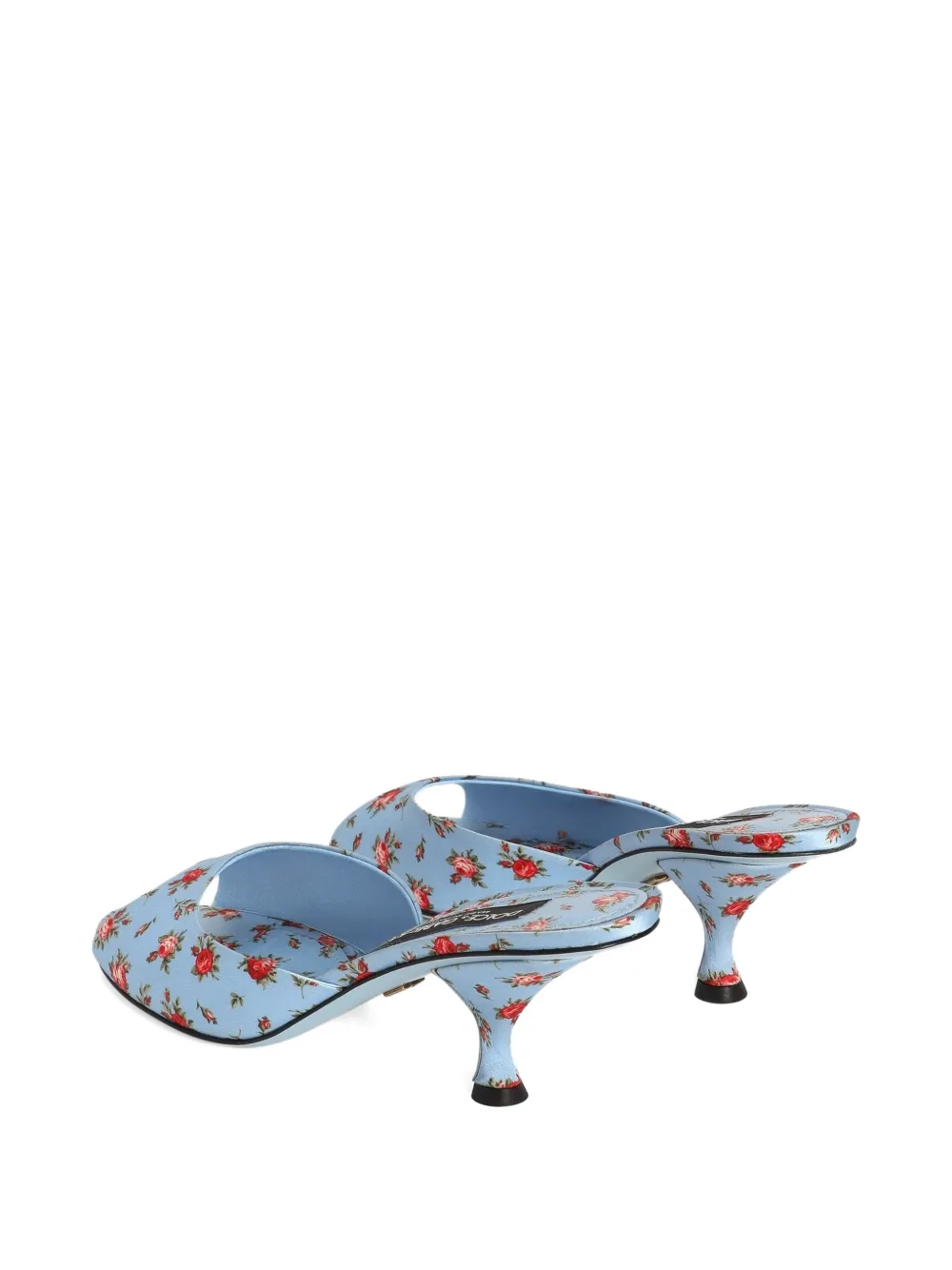 Dolce & Gabbana Keira satijnen sandalen Blauw