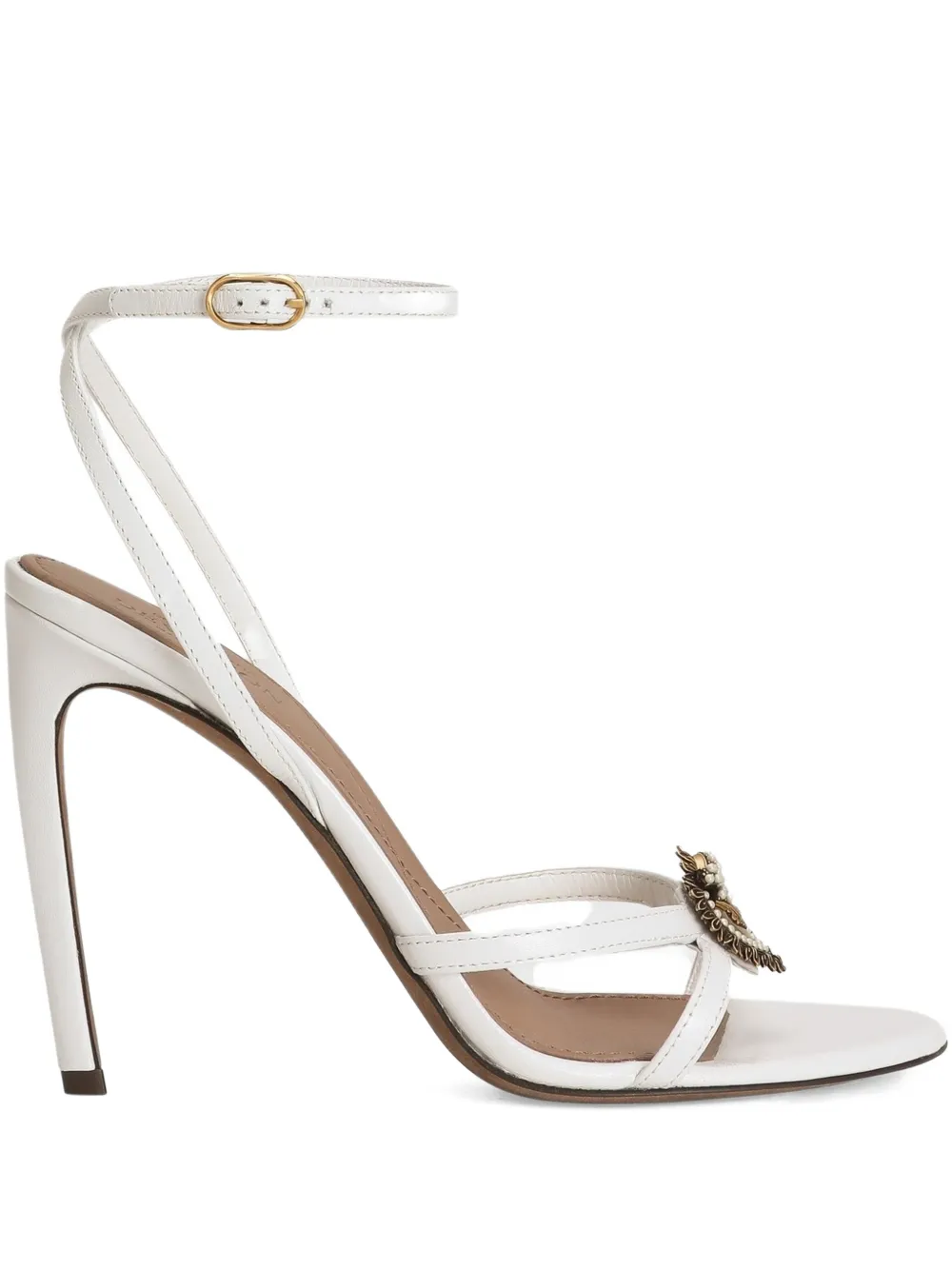 Dolce & Gabbana Sandalen verfraaid met hart en hak Wit