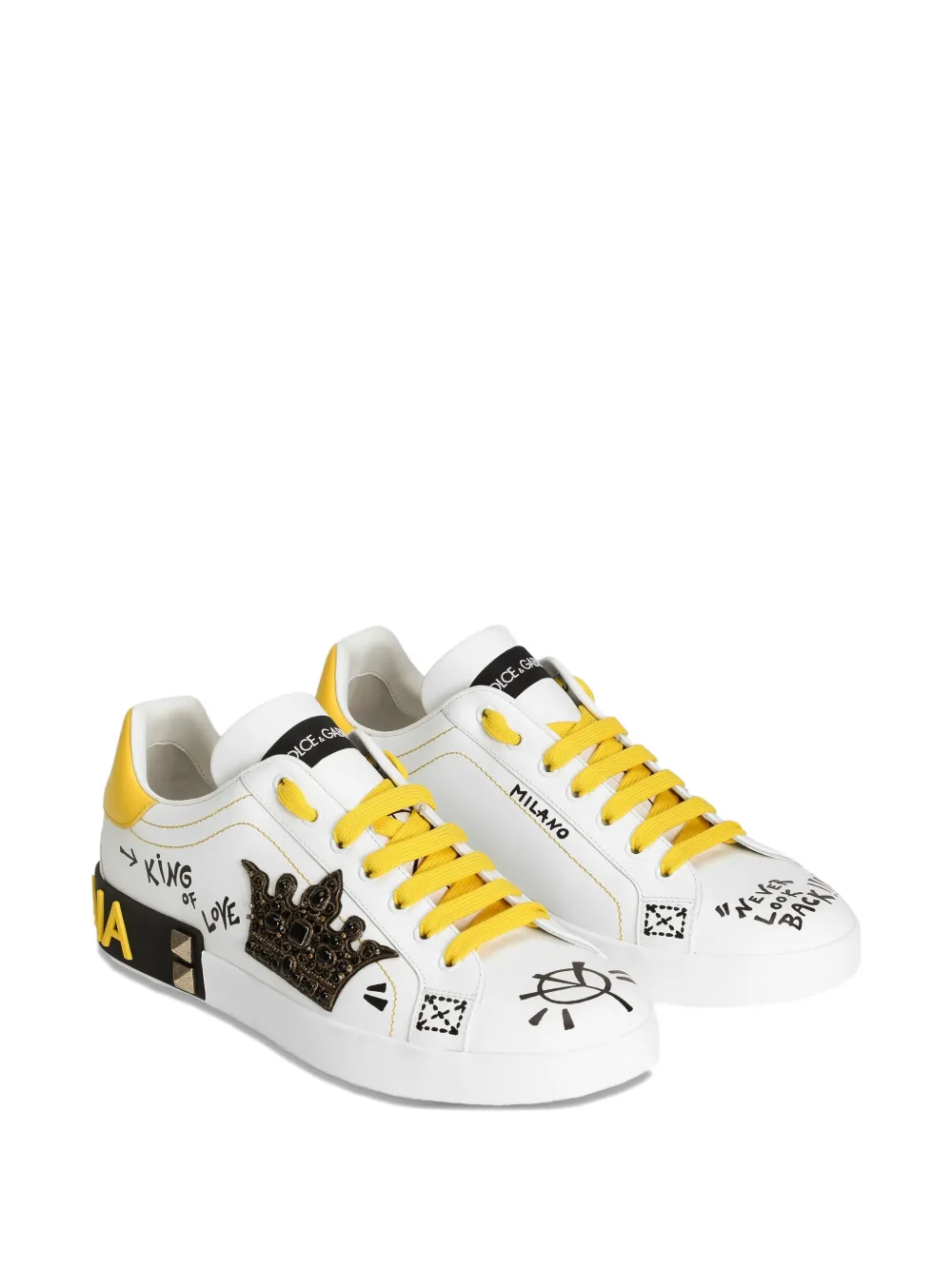 Dolce & Gabbana Sneakers met studs Wit
