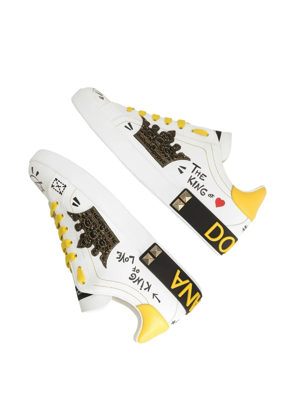 Dolce & Gabbana Sneakers met studs Wit