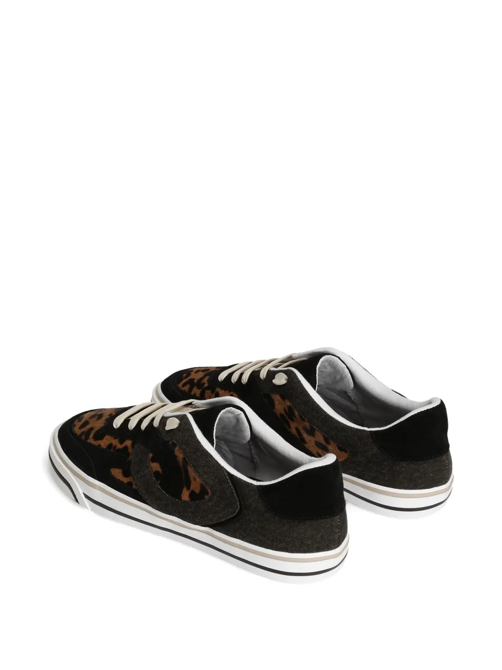 Dolce & Gabbana Pony DG Sailing sneakers met luipaardprint Zwart