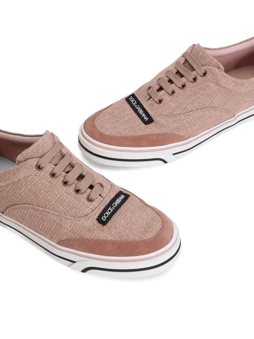 Dolce & Gabbana Sneakers met logopatch Roze