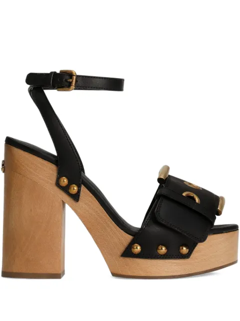 Dolce & Gabbana buckle studded sandals
