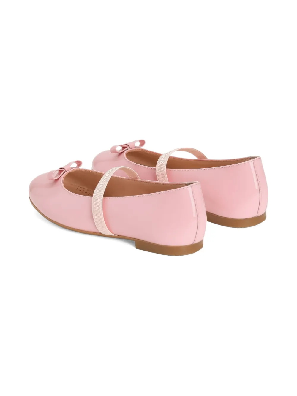 Dolce & Gabbana Kids Ballerina's met strikdetail Roze