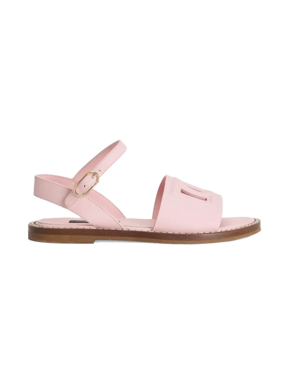 Dolce & Gabbana Kids Sandalen met uitgesneden logo Roze