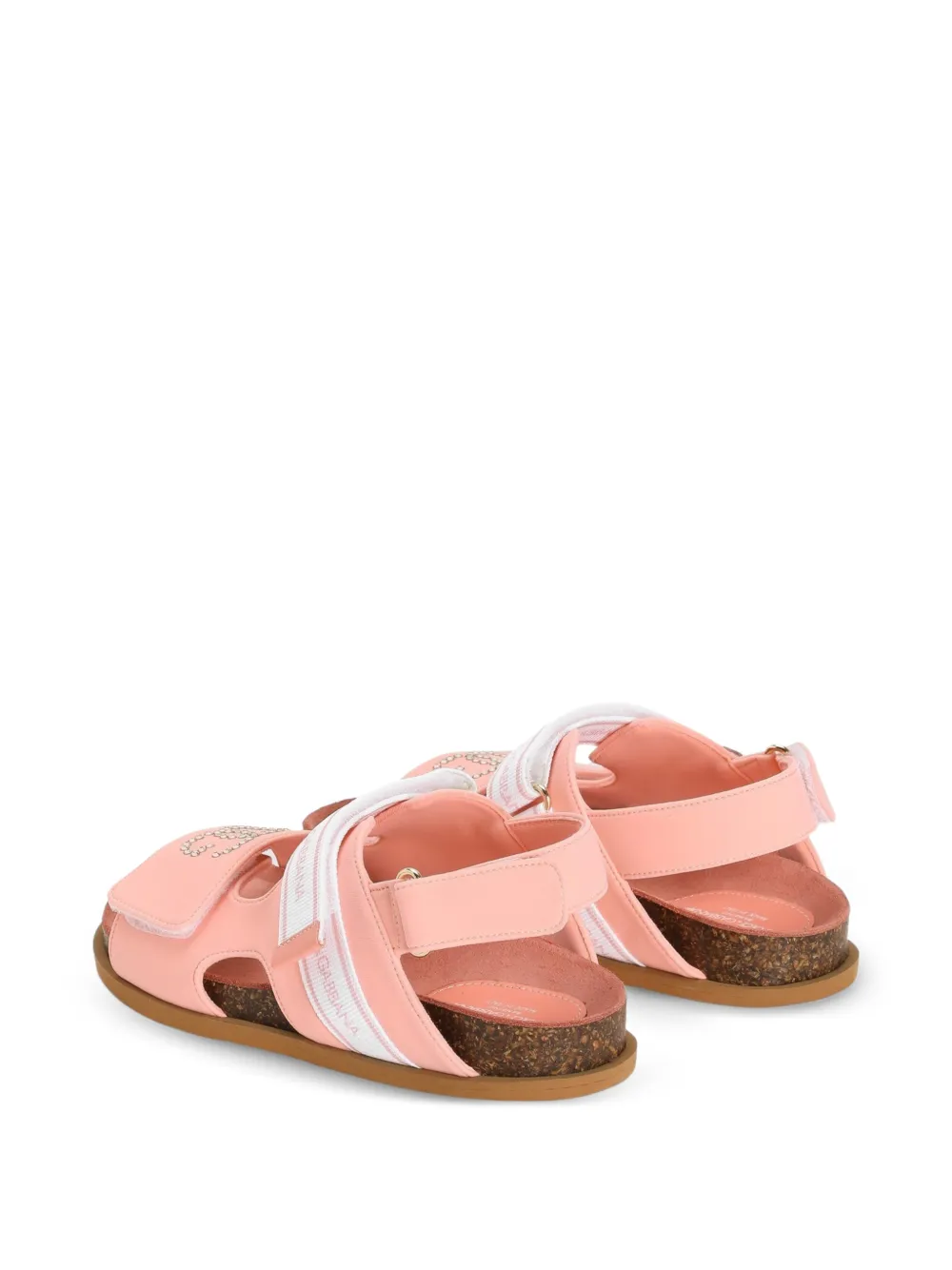 Dolce & Gabbana Kids Sandalen met stras Roze