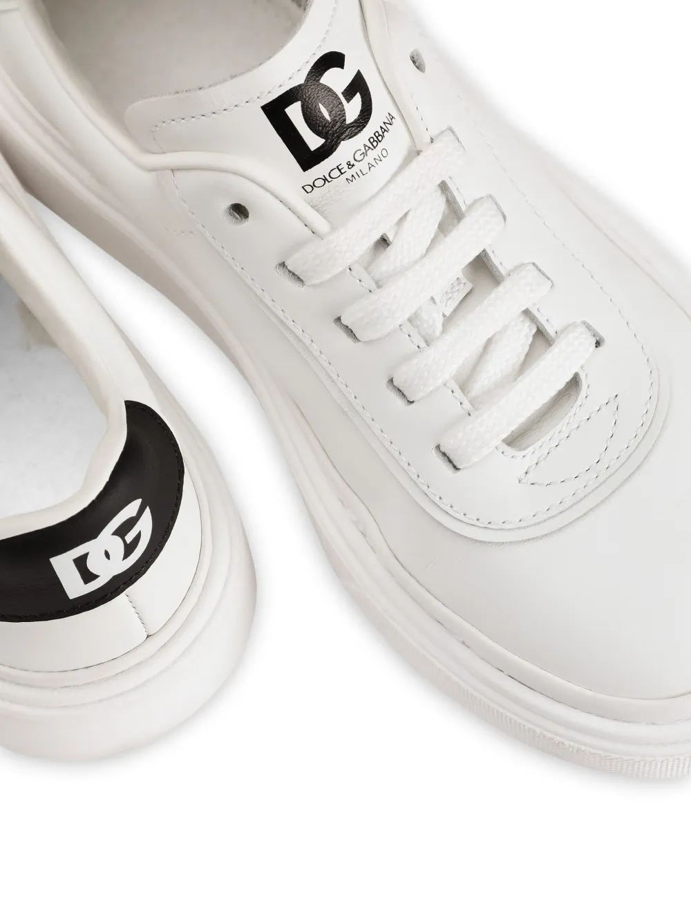 Dolce & Gabbana Kids Sneakers met logodetail Wit