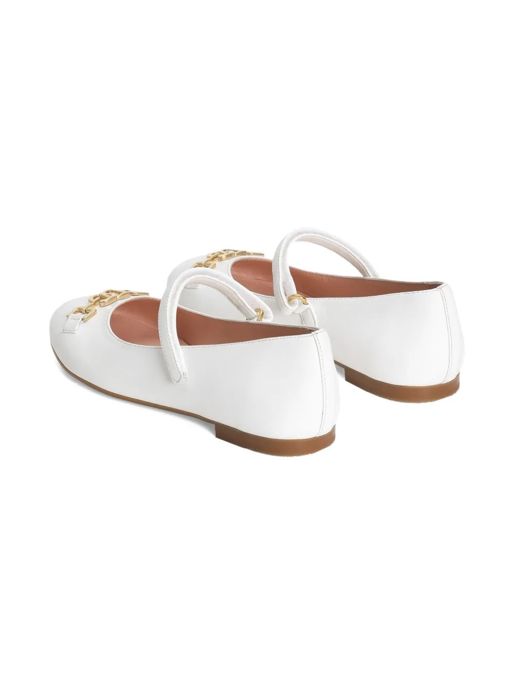 Dolce & Gabbana Kids Ballerina's met logoplakkaat Wit