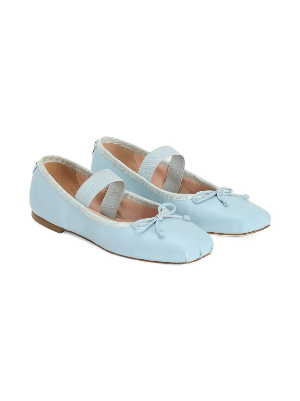 Dolce & Gabbana Kids Ballerine con fiocco - Blu