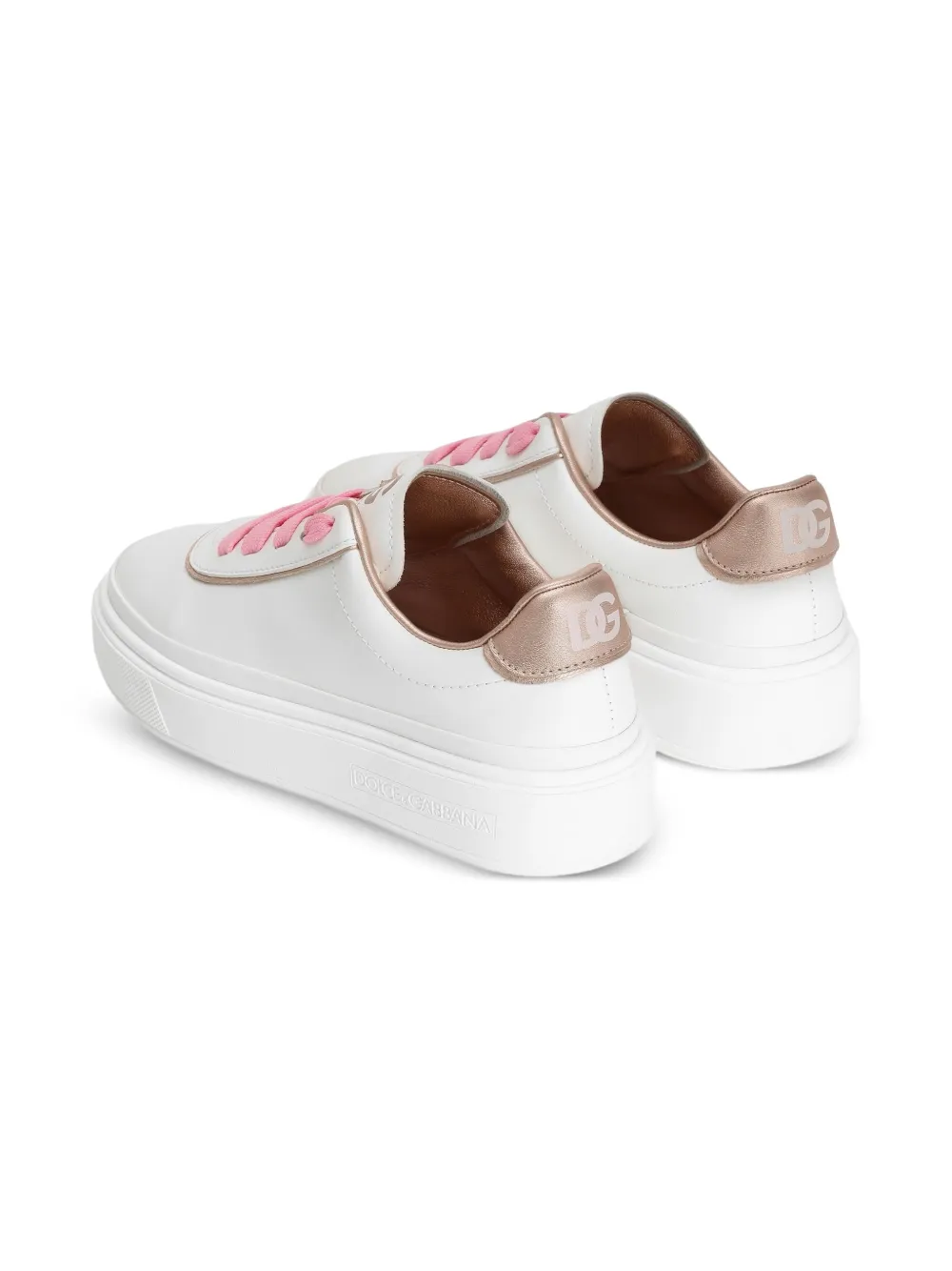 Dolce & Gabbana Kids Sneakers met logoprint Wit