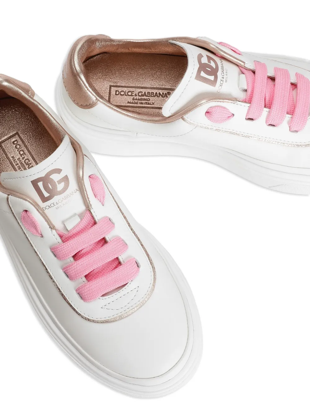 Dolce & Gabbana Kids Sneakers met logoprint Wit