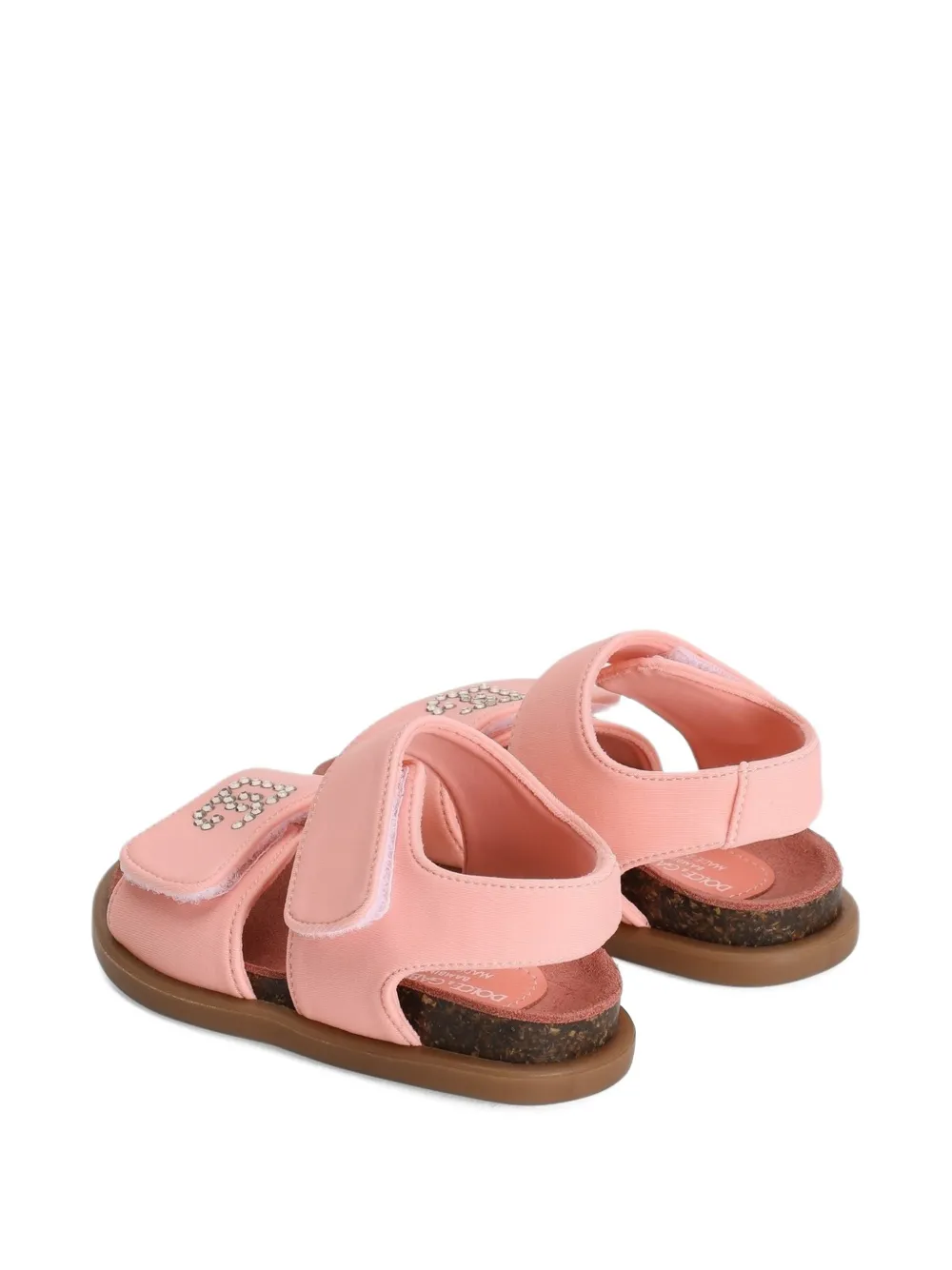 Dolce & Gabbana Kids Sandalen met stras Roze