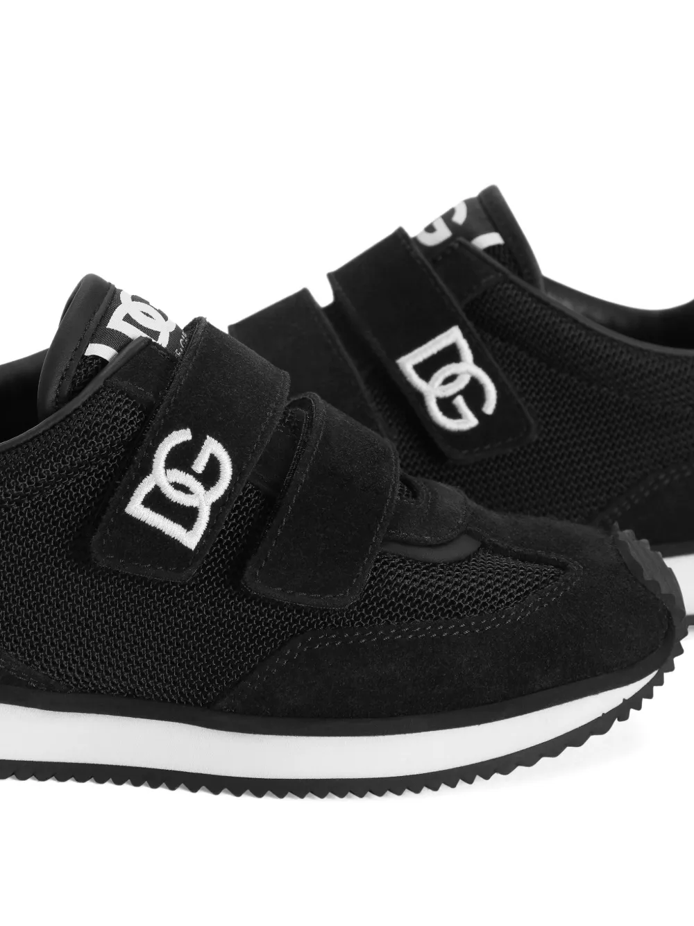 Dolce & Gabbana Kids Sneakers verfraaid met logo Zwart