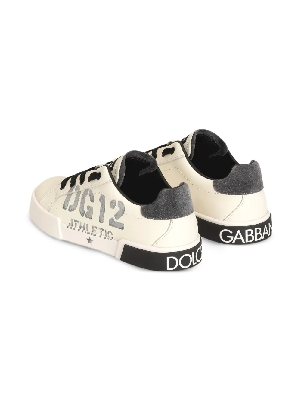 Dolce & Gabbana Kids Sneakers met logoprint Beige