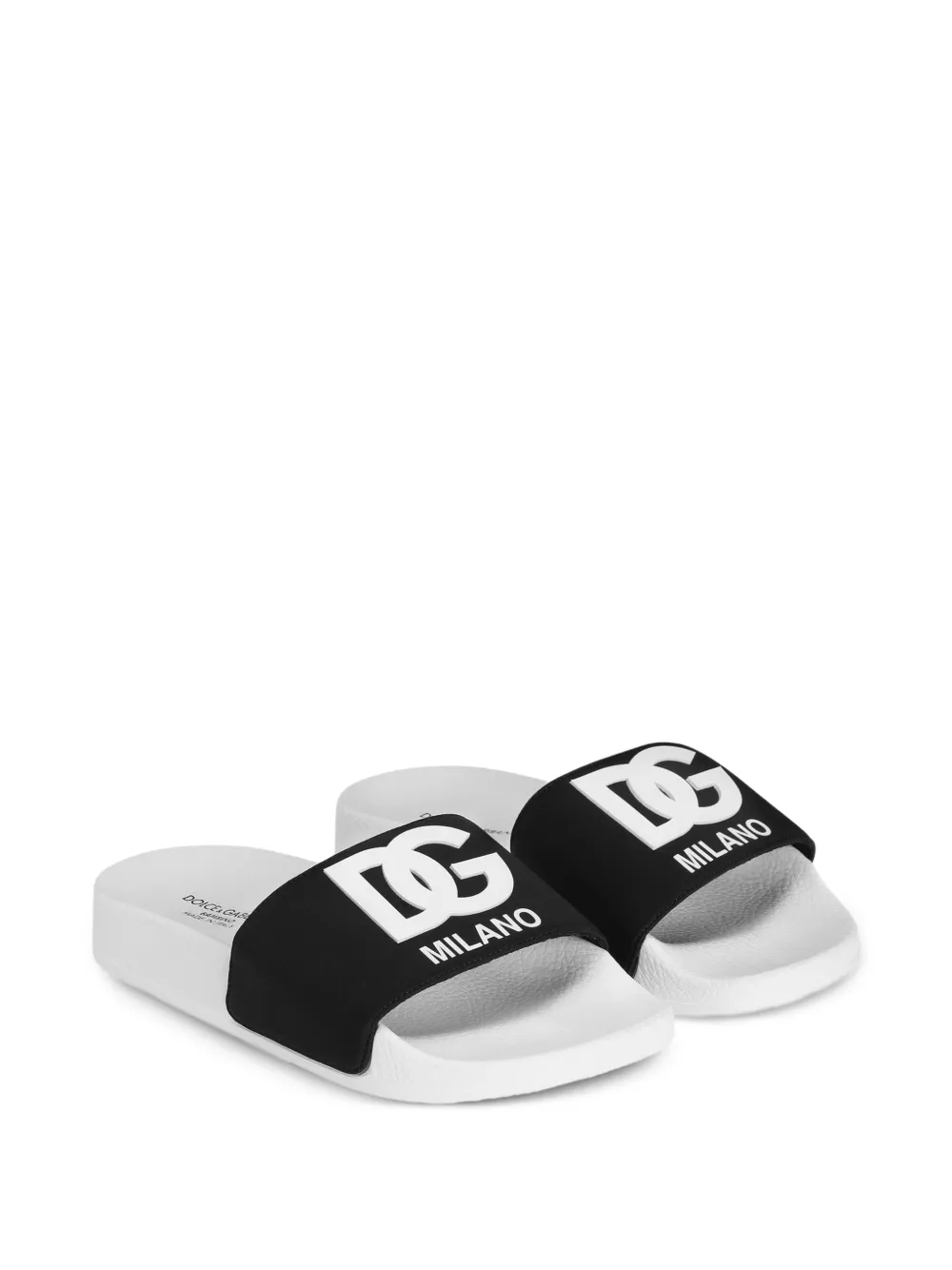 Dolce & Gabbana Kids Sandali con logo - Bianco
