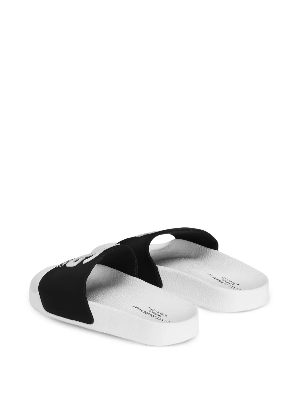 Dolce & Gabbana Kids Slippers met logo Wit