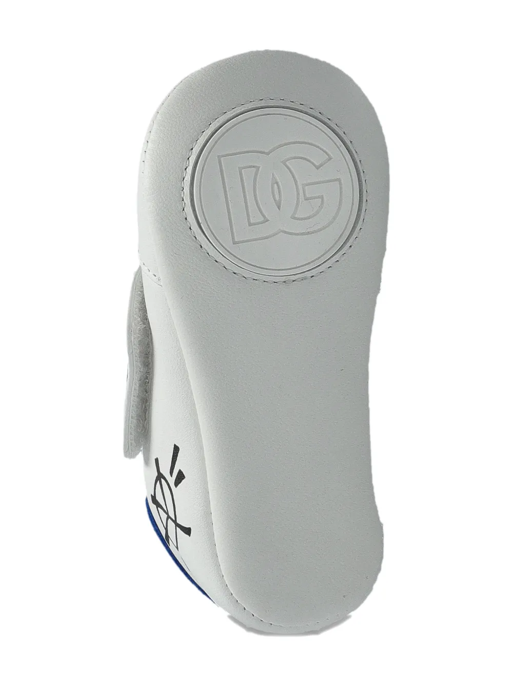 Dolce & Gabbana Kids lamb skin trainers Wit