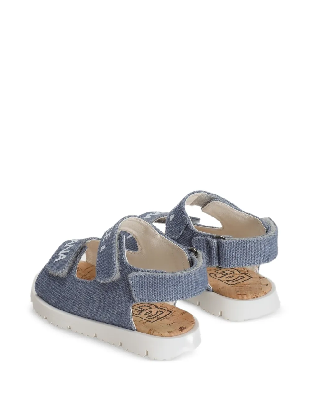 Dolce & Gabbana Kids canvas sandals Blauw