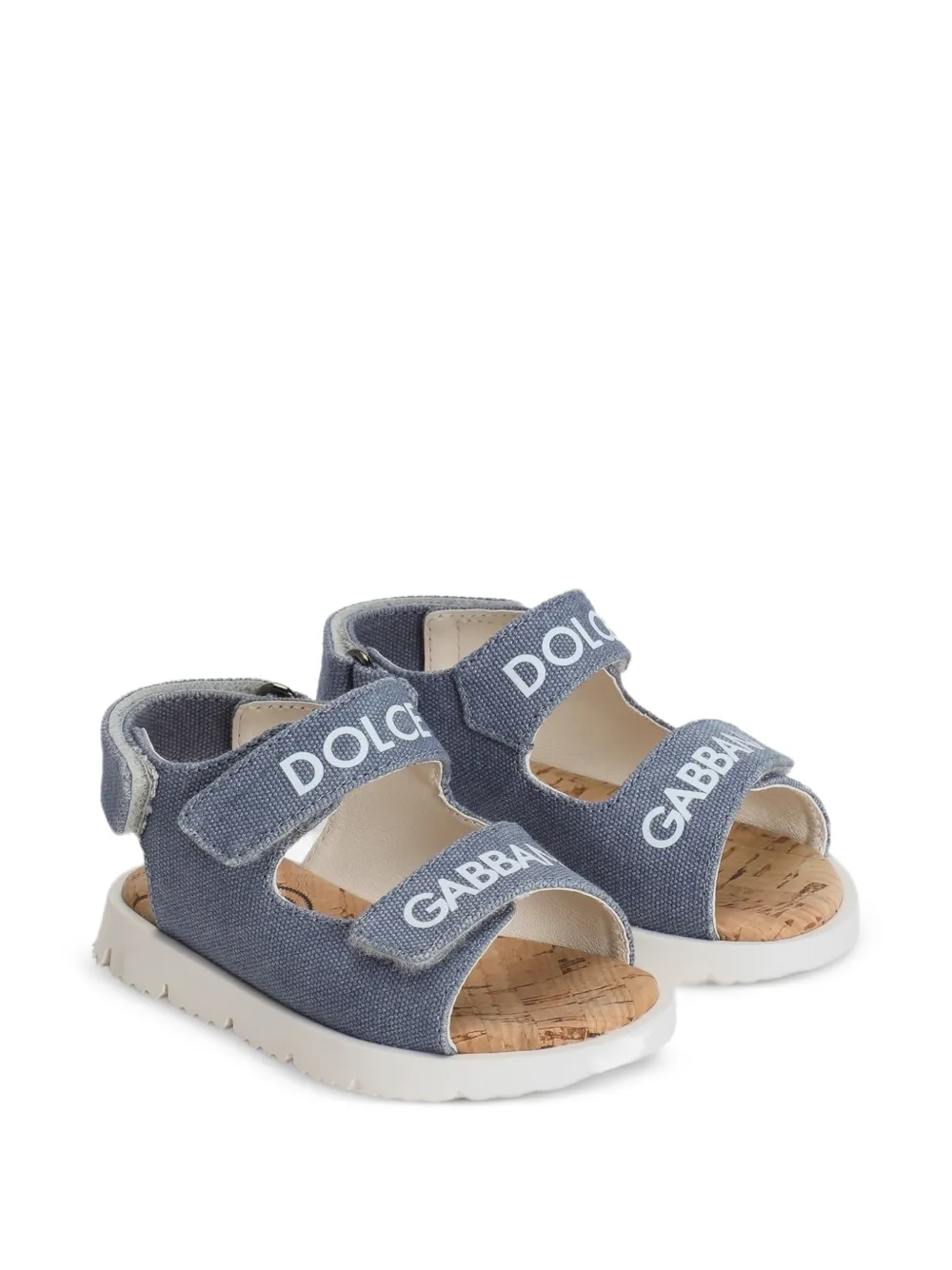 Dolce & Gabbana Kids canvas sandals - Blu