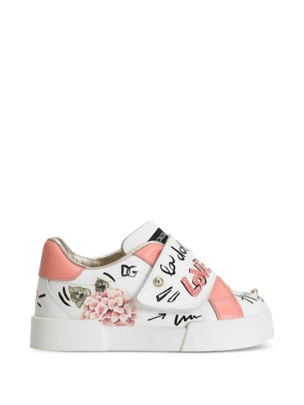 Dolce & Gabbana Kids ラインストーン スニーカー | ホワイト