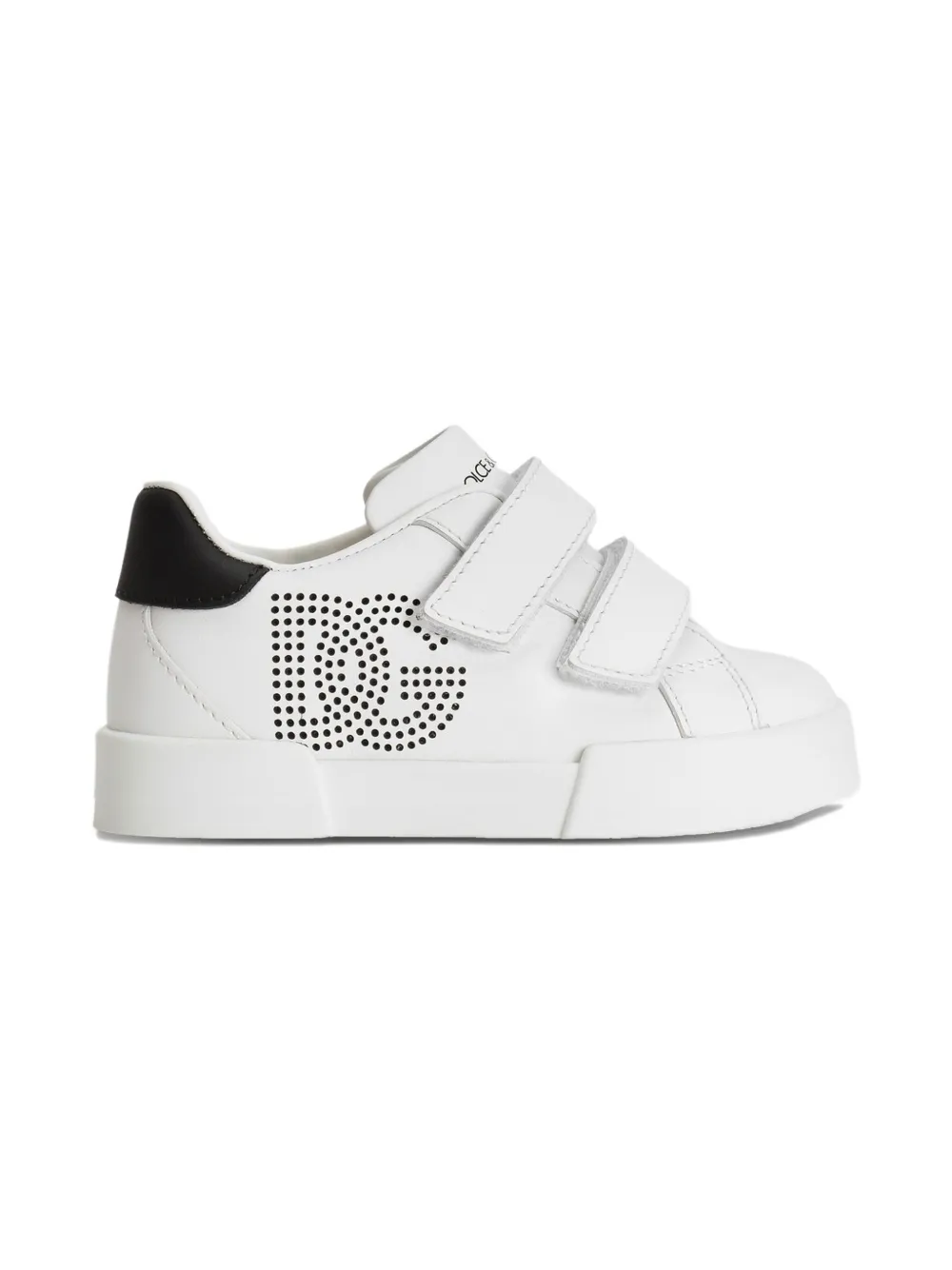 Dolce & Gabbana Kids Sneakers met patch en bandje - Wit