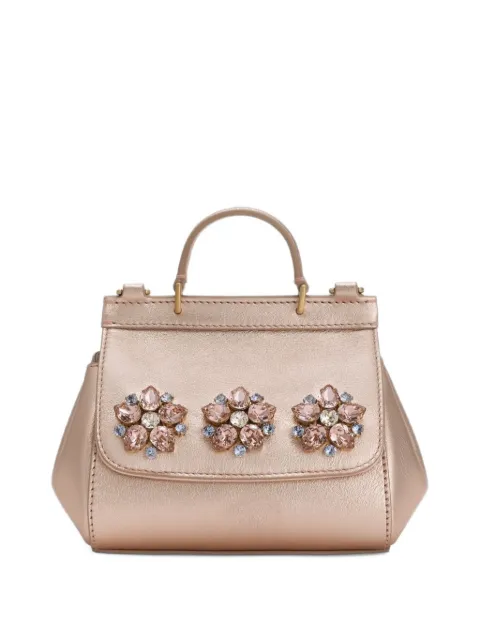 Dolce & Gabbana Kids sac à main SICILY à appliques fleurs