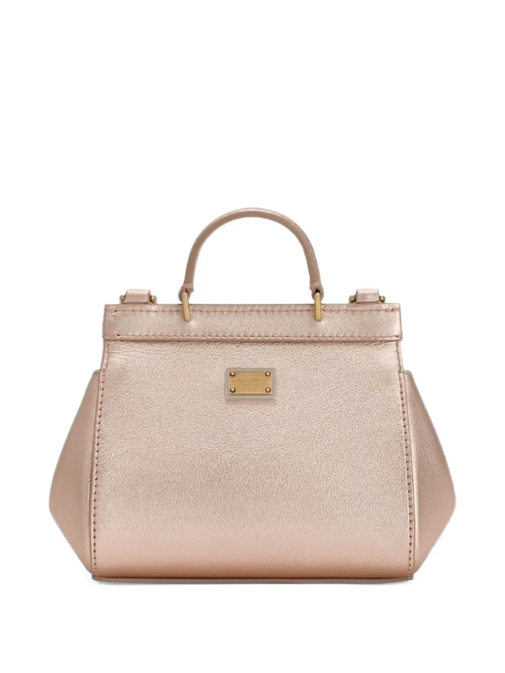 Dolce & Gabbana Kids SICILY tas met bloemapplicatie en handgreep Roze