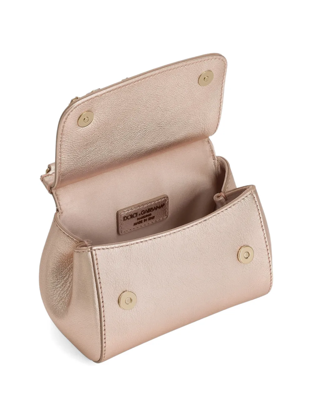 Dolce & Gabbana Kids SICILY tas met bloemapplicatie en handgreep Roze