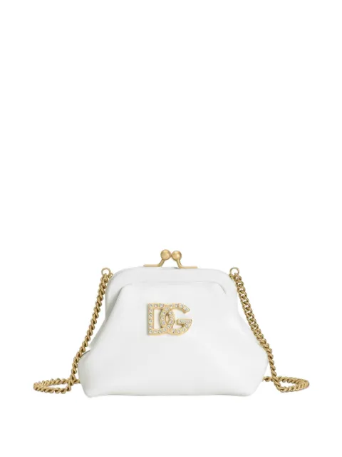 Dolce & Gabbana Kids bolsa de hombro con logo y cristales