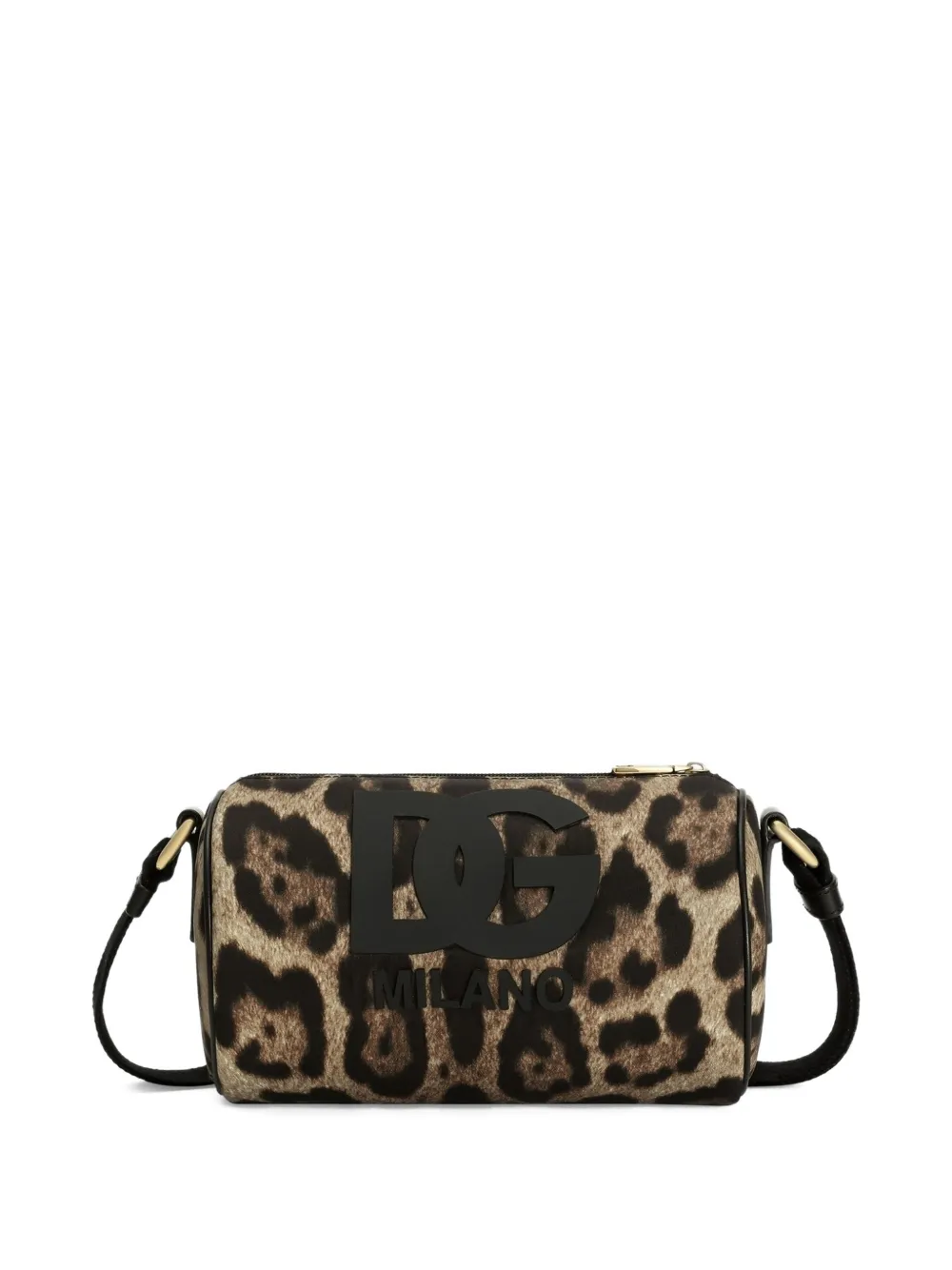 Dolce & Gabbana Kids logo leopard-print mini bag - Marrone