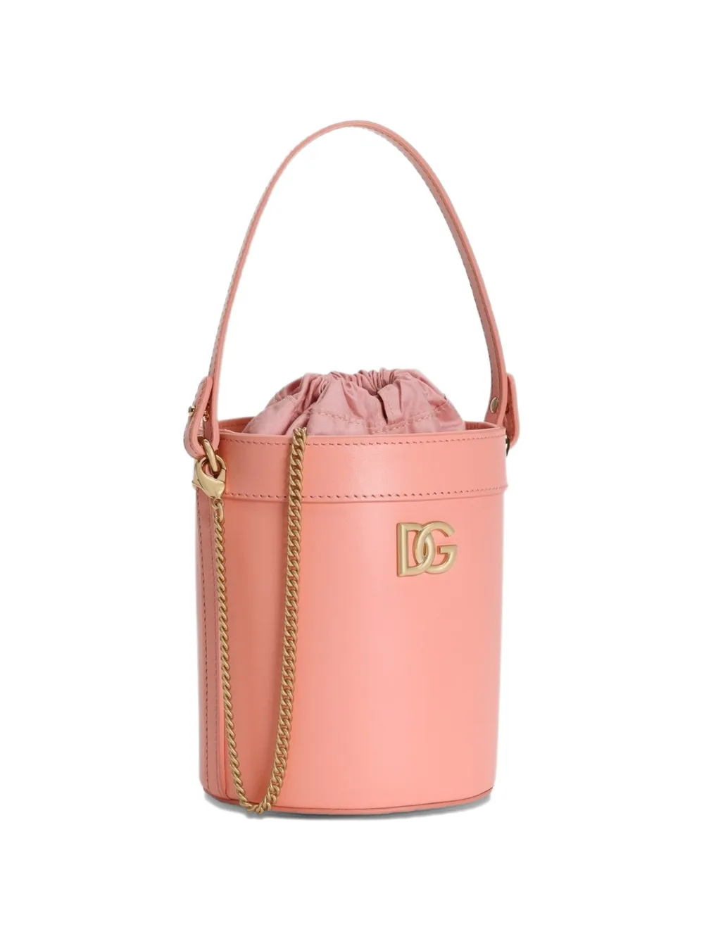 Dolce & Gabbana Kids Nappa leren bucket-tas Roze