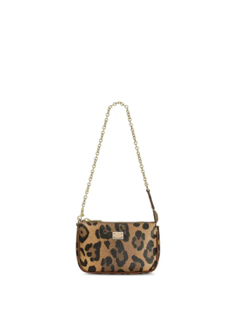 Dolce & Gabbana Kids leopard-print chain mini bag