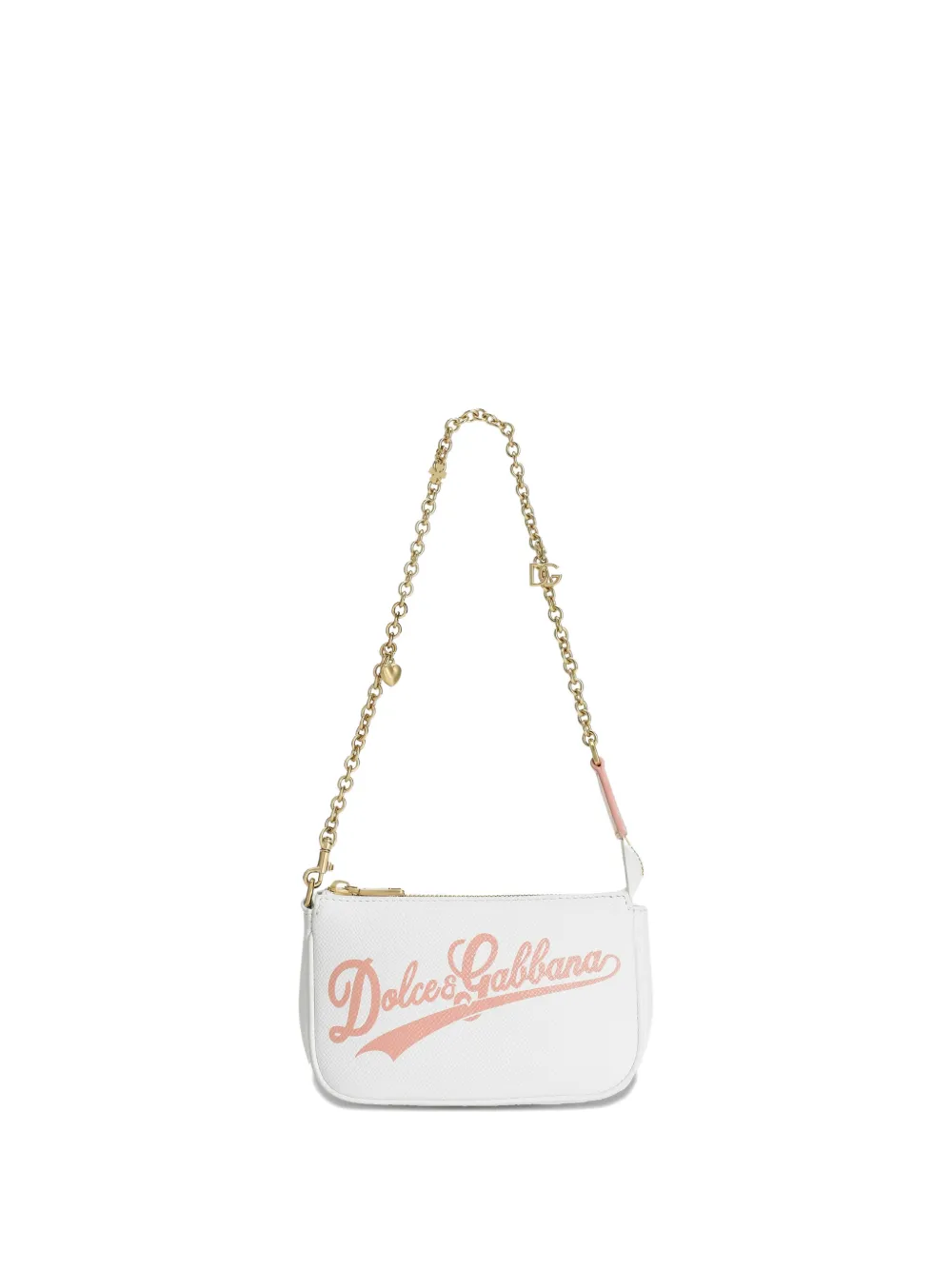 Dolce & Gabbana Kids' G Candy Chain Strap Crossbody Bag In White