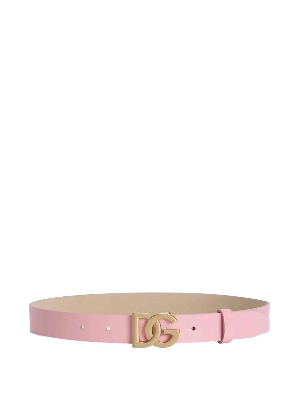 Dolce & Gabbana Kids logo buckle belt - Rosa