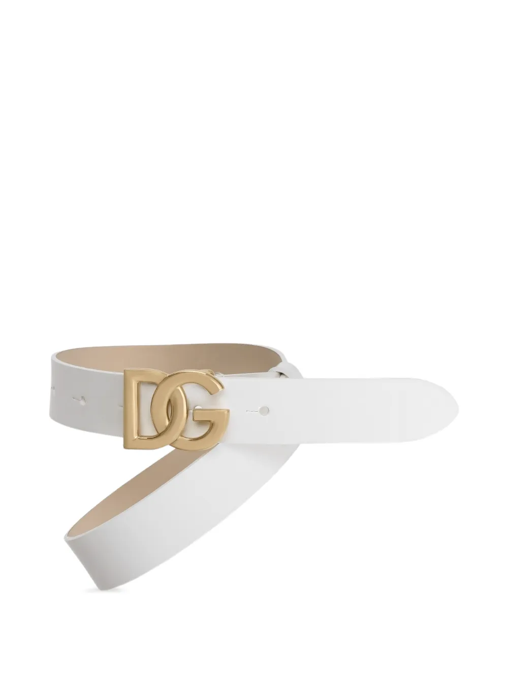 Dolce & Gabbana Kids Riem met logogesp Wit