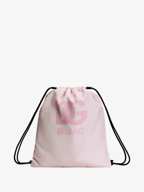 Dolce & Gabbana Kids logo drawstring backpack
